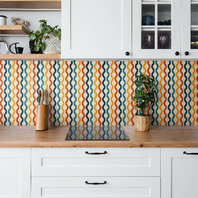 PVC wall panel Colorful boho waves