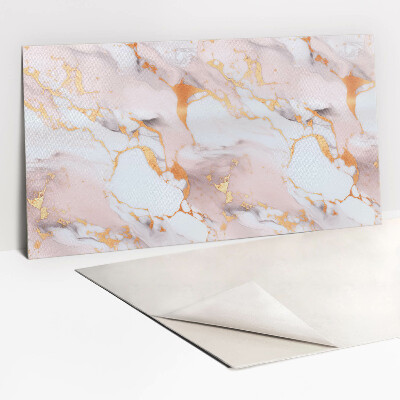 Wall panel Pastel marble and gold