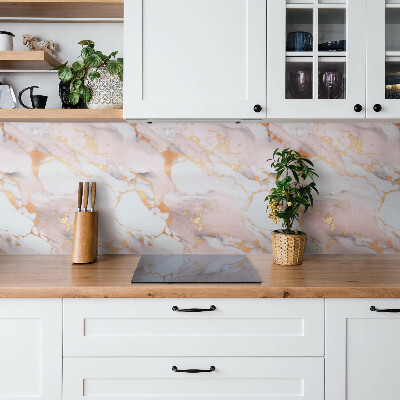 Wall panel Pastel marble and gold
