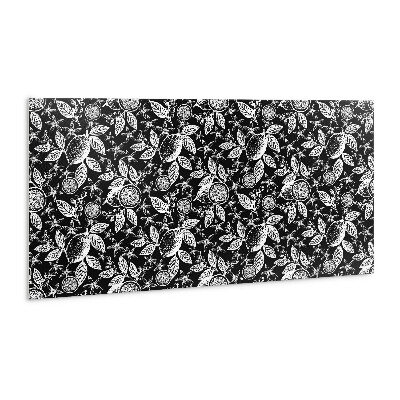 Wall panel Black and white abstraction