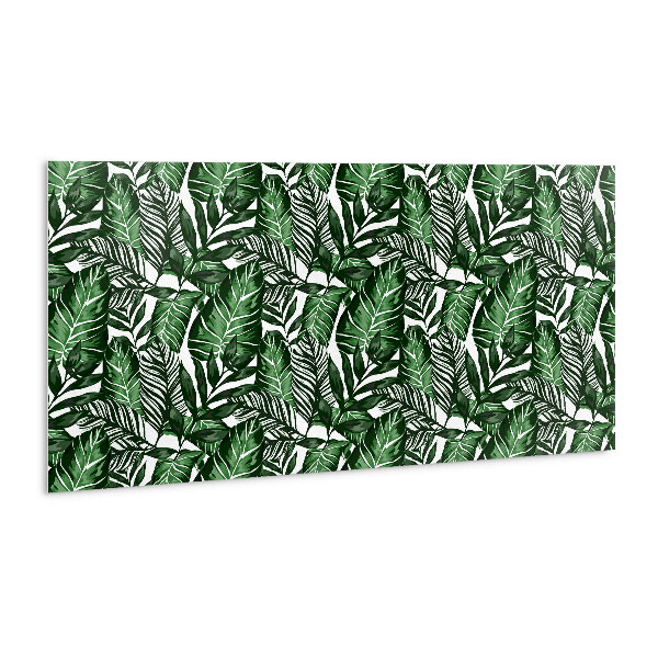 Wall paneling Green leaves