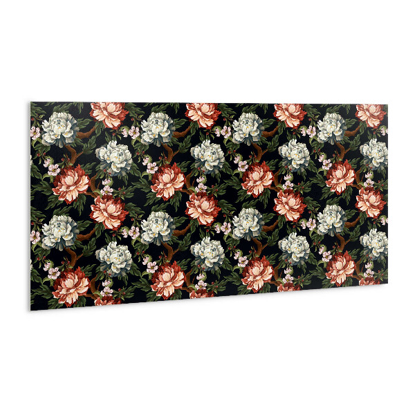 Wall panel Colorful flowers