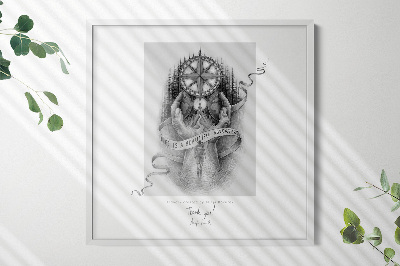 White wall frame 19x19 in