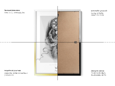 White picture frame 27x39 in