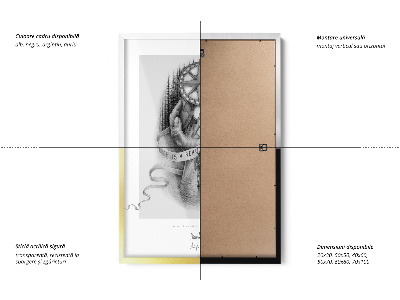 Silver photo frame for wall 7x11 in