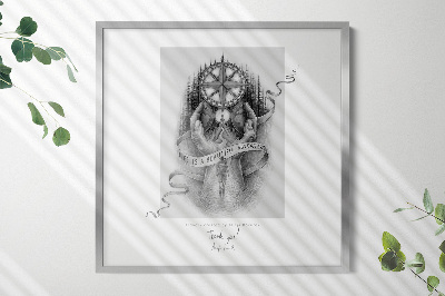 Silver wall frame 19x19 in