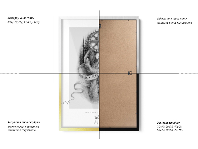 Hanging frame silver 19x27 in