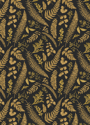 Roller blind Yellow ferns