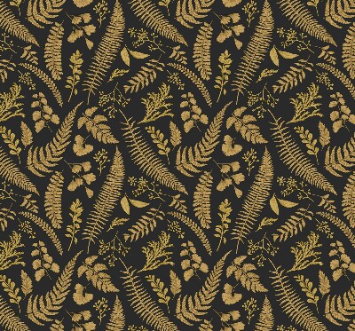 Roller blind Yellow ferns