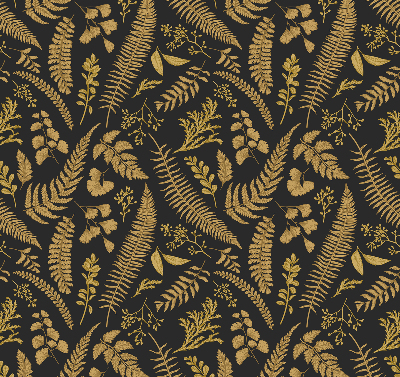 Roller blind Yellow ferns