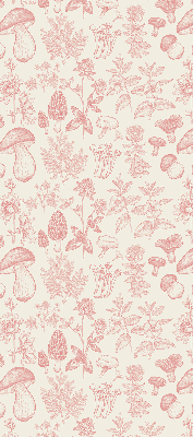 Roller blind Drawn mushrooms