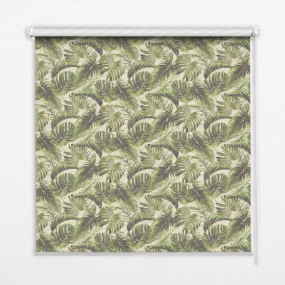 Roller blind Flower leaves