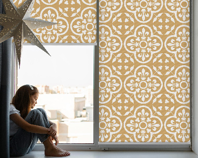Blind for window Portuguese folk tile pattern