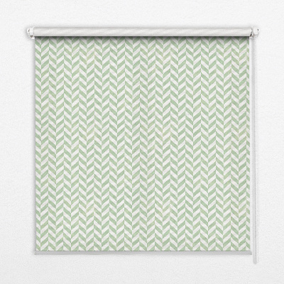 Daylight roller blind Green herringbone