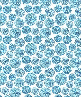 Window blind Blue wheels made of petals