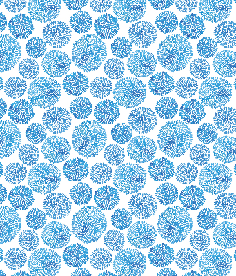 Window blind Blue wheels made of petals