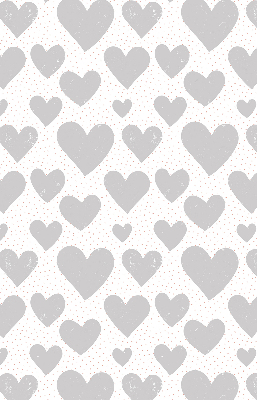 Roller blind for window Gray hearts