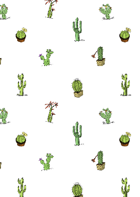 Daylight roller blind Cacti