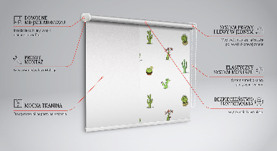 Daylight roller blind Cacti