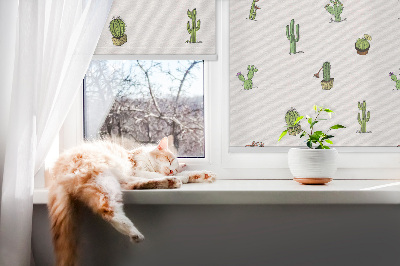 Daylight roller blind Cacti