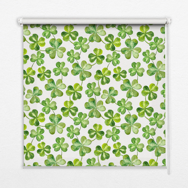 Kitchen roller blind Happy clover