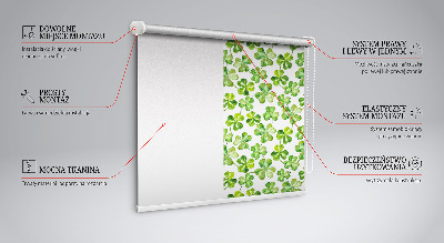 Kitchen roller blind Happy clover