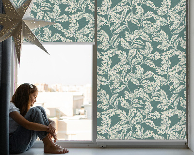 Kitchen roller blind Leaf wallpaper