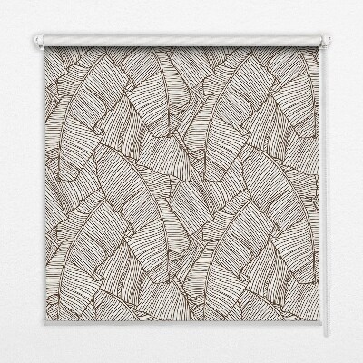 Daylight roller blind Palm leaves drawn