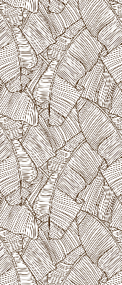 Daylight roller blind Palm leaves drawn