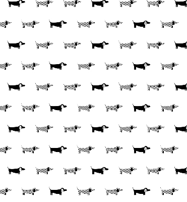 Daylight roller blind Draws dogs