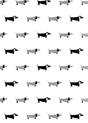 Daylight roller blind Draws dogs