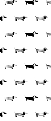 Daylight roller blind Draws dogs