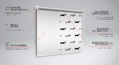 Daylight roller blind Draws dogs