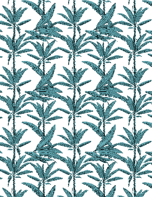 Roller blind Palm leaves