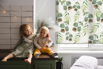 Window blind Green leaves