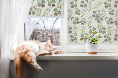 Window blind Green leaves