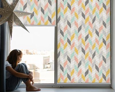 Window blind Colorful herringbone