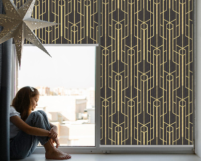 Window blind Yellow pattern