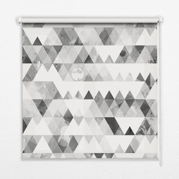 Window blind Gray pattern with triangles