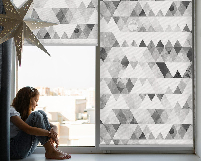 Window blind Gray pattern with triangles