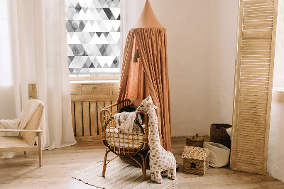 Window blind Gray pattern with triangles