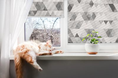 Window blind Gray pattern with triangles