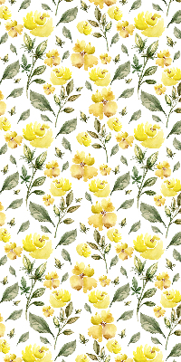 Window blind Yellow flowers