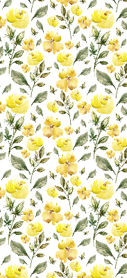 Window blind Yellow flowers