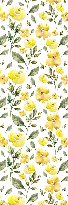 Window blind Yellow flowers