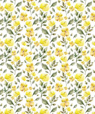 Window blind Yellow flowers