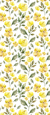 Window blind Yellow flowers