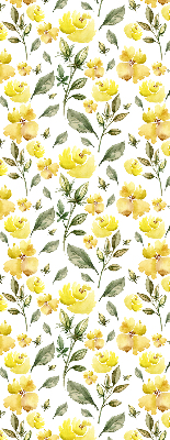 Window blind Yellow flowers