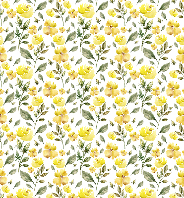 Window blind Yellow flowers