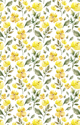 Window blind Yellow flowers